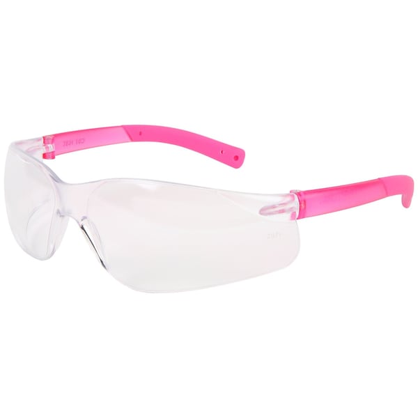 Mcr Safety BearKat (BK2), Safety Glasses, UV-AF Anti-Fog, Polycarbonate Lens, Pink Frame, Frameless, 12 PK BK220AF - main